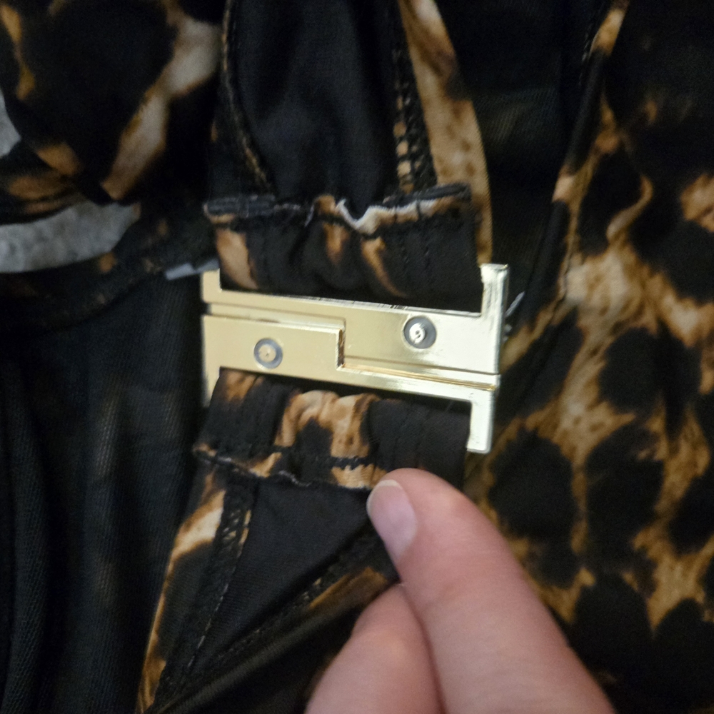 Leopard Print One-Piece Swimsuit - Picture 9 of 13